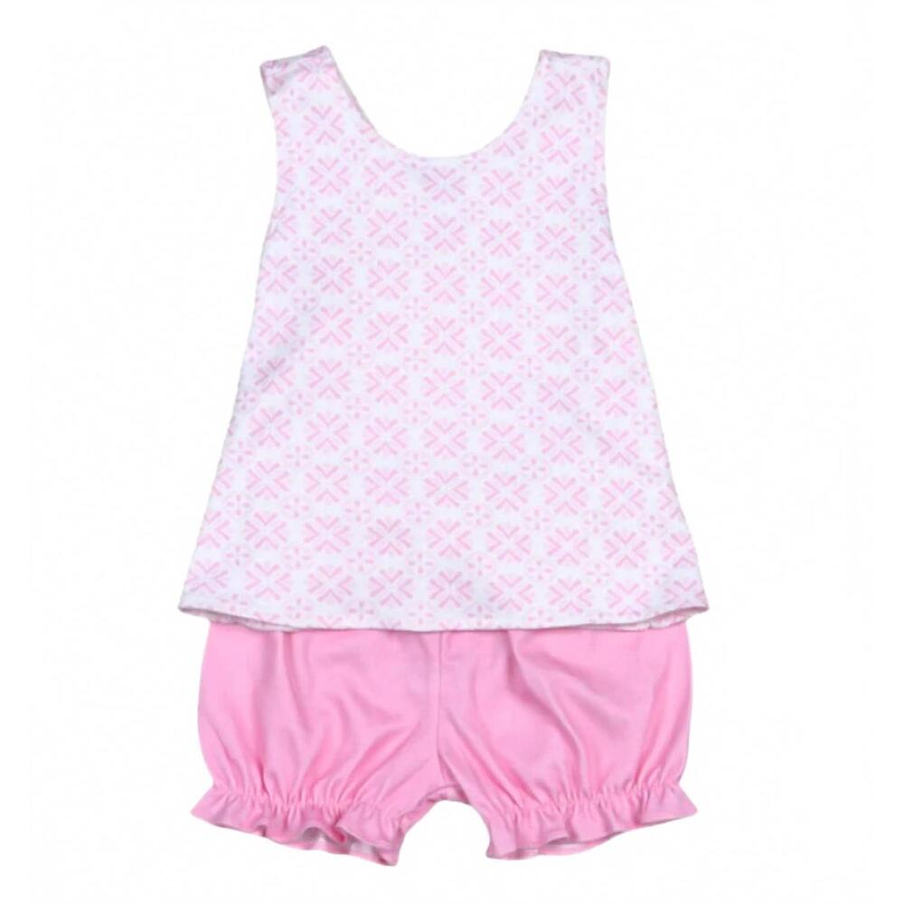 NEW BABY LOREN girl's hazel bloomer set in pink